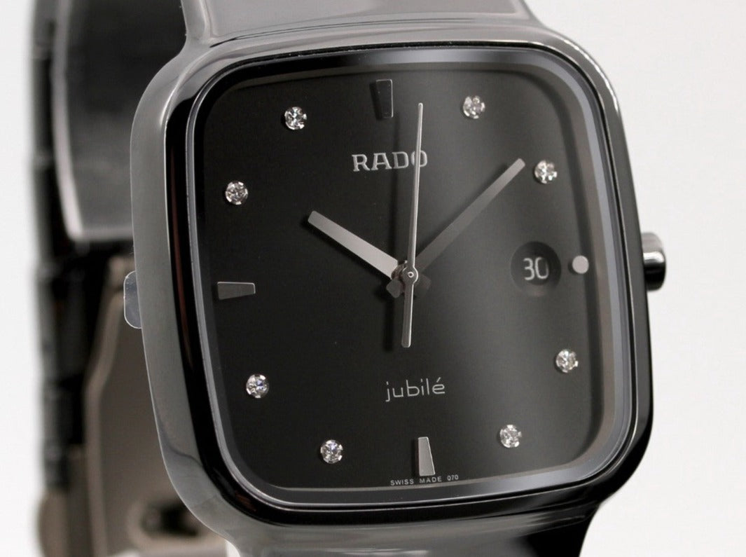 RADO Jubilé Designer ARMBANDUHR + Diamanten | HiTec-Ceramic & Titan | Full Set | NOS