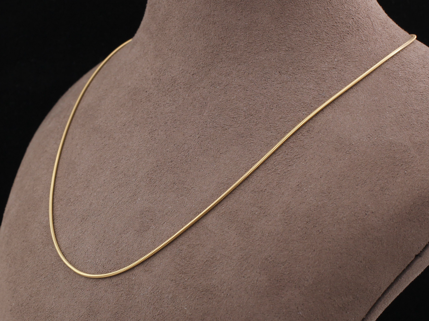 JETTE JOOP Klassische SCHLANGENKETTE | Ø 1,1mm / 45cm | 750er Gelbgold