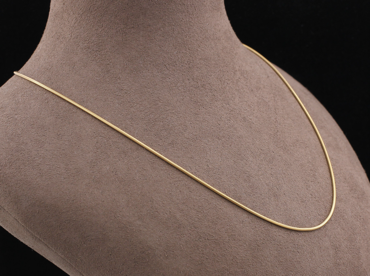 JETTE JOOP Klassische SCHLANGENKETTE | Ø 1,1mm / 45cm | 750er Gelbgold
