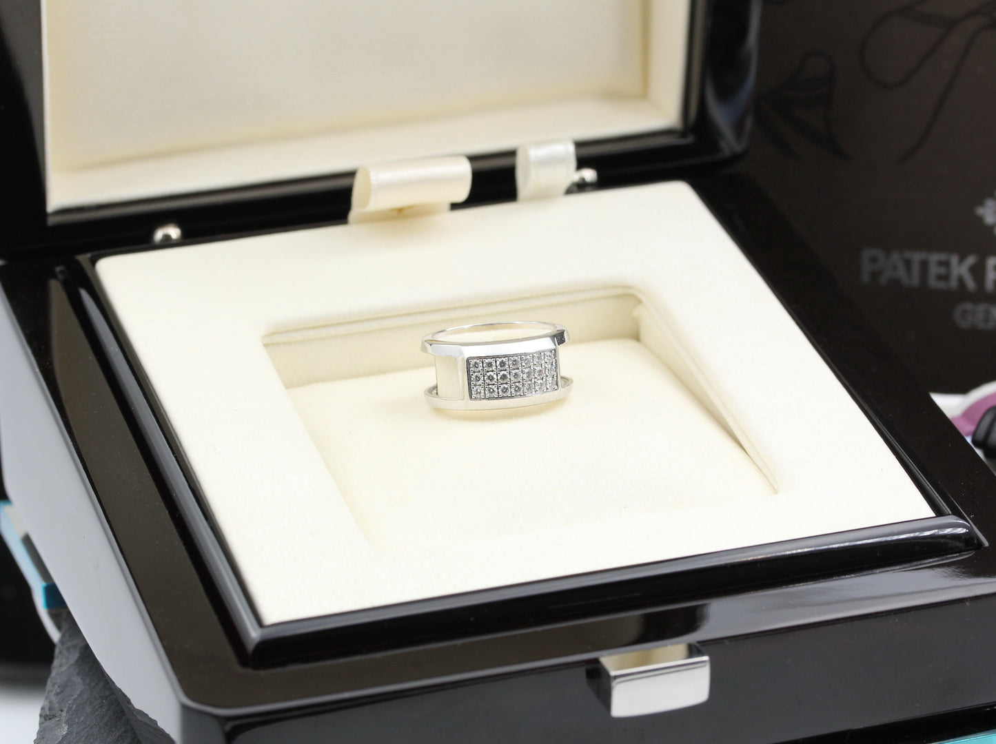 PATEK PHILIPPE Aquanaut Luce RING | BRILLANTEN | 750 Weißgold | + Box & Zubehör