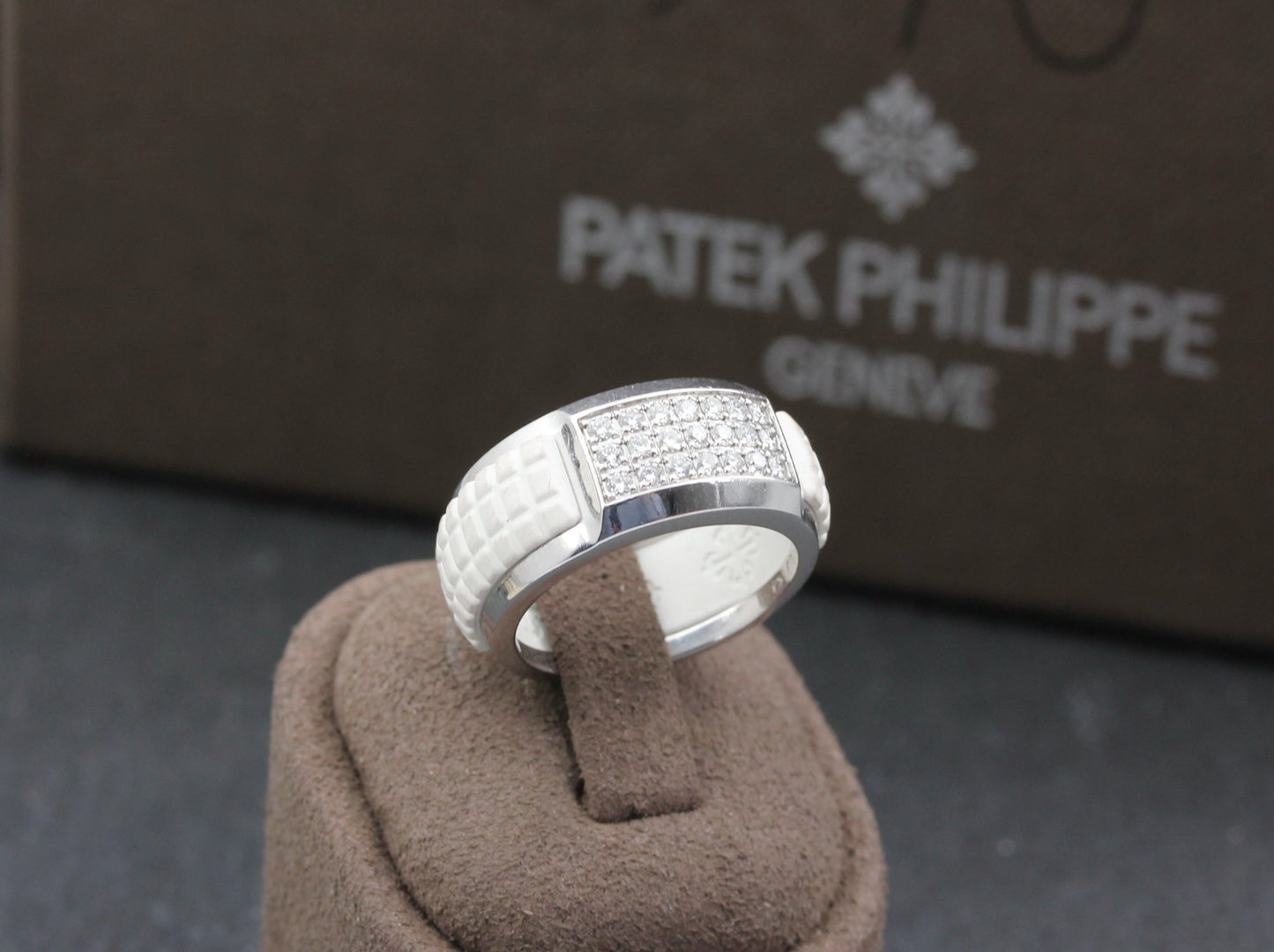 PATEK PHILIPPE Aquanaut Luce RING | BRILLANTEN | 750 Weißgold | + Box & Zubehör