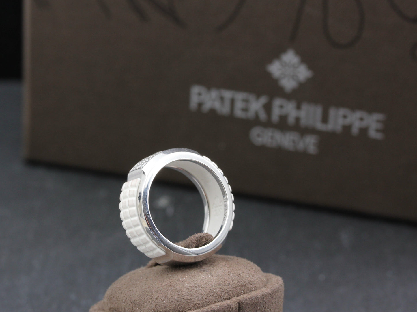 PATEK PHILIPPE Aquanaut Luce RING | BRILLANTEN | 750 Weißgold | + Box & Zubehör