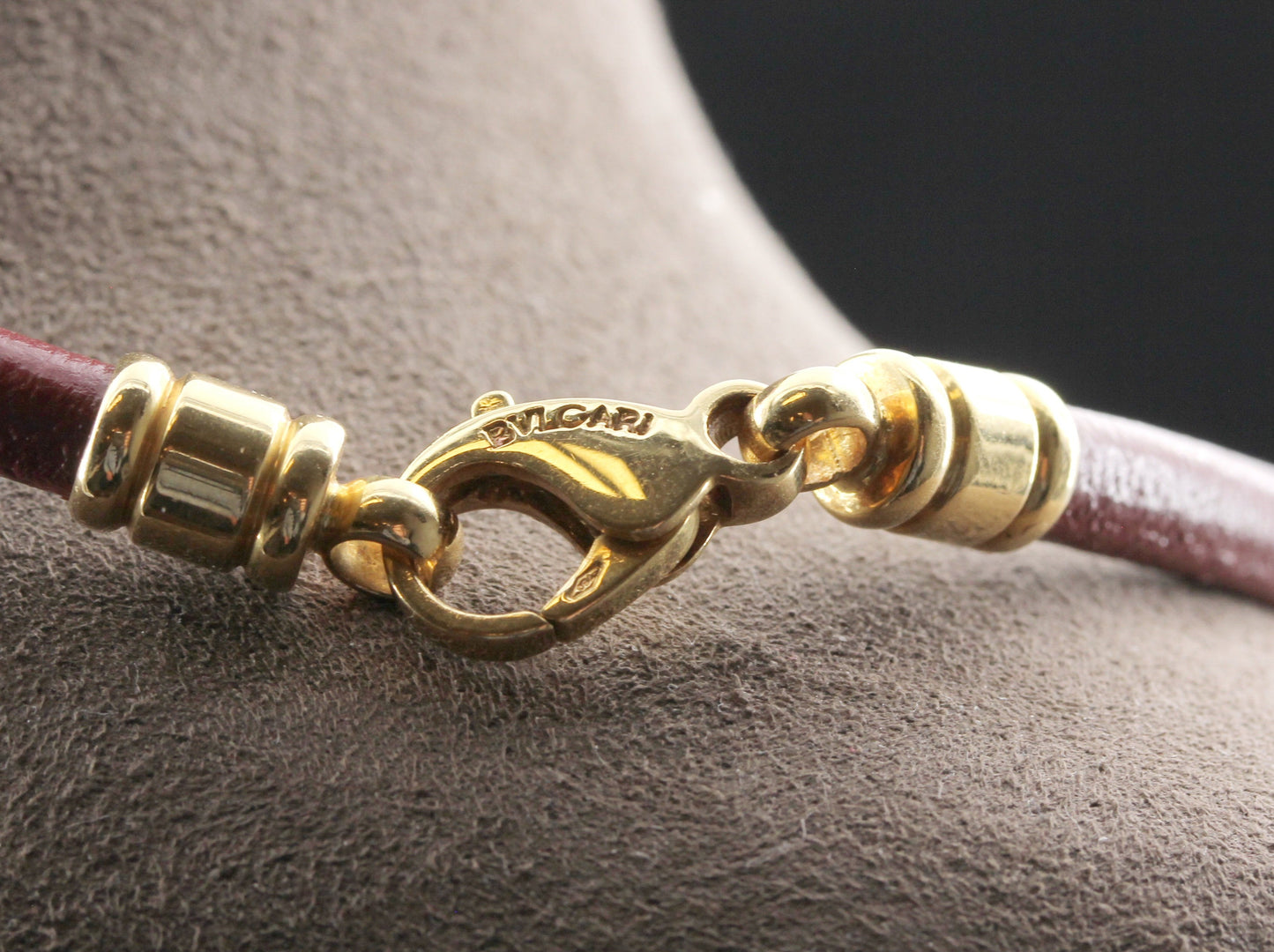BVLGARI BULGARI Designer ANHÄNGER mit ONYX & NEPHRIT | 750 Gold & Edelstahl