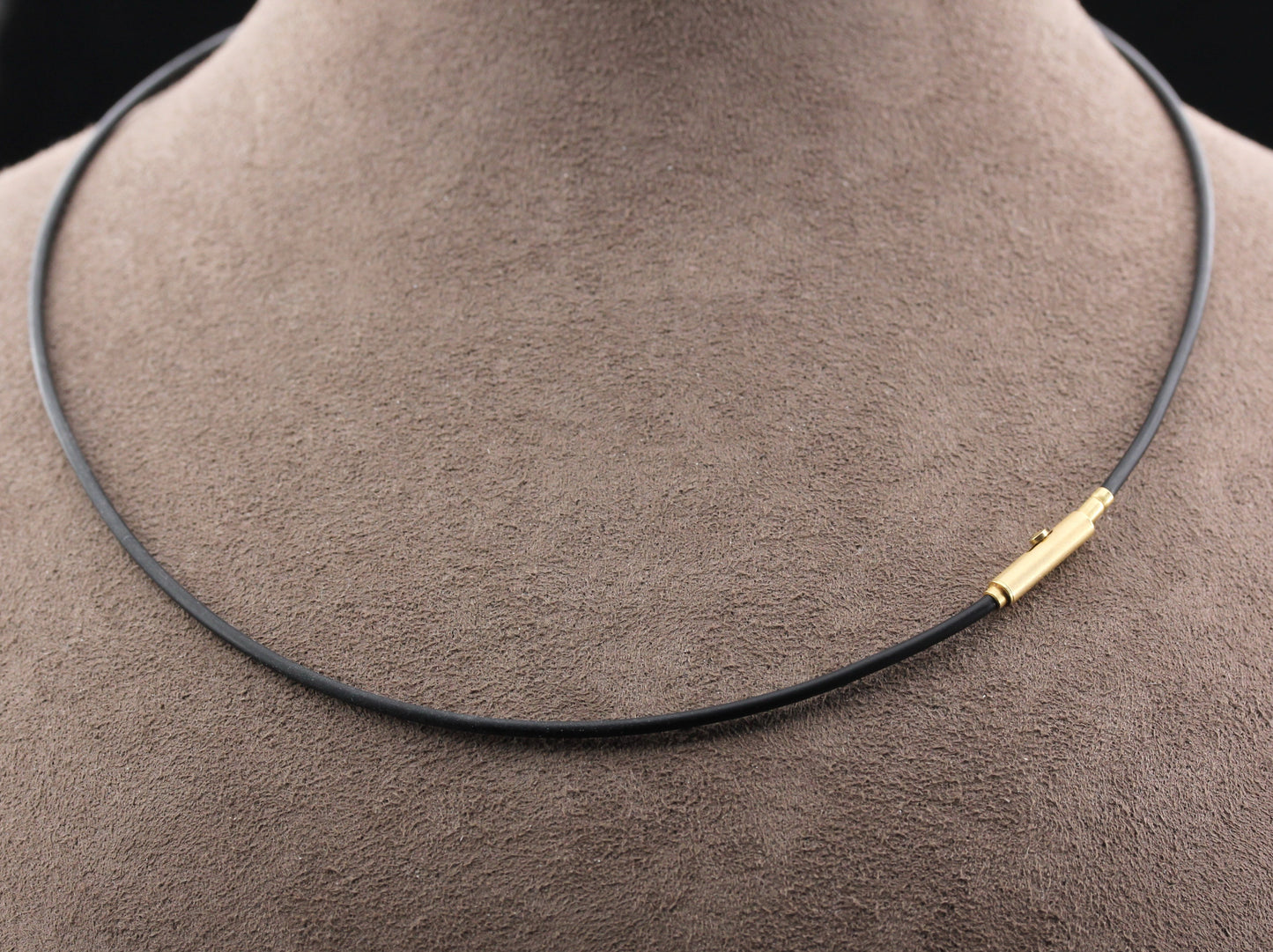 BUNZ Designer HALSREIF + BRILLANTANHÄNGER & DONUTS | 1,4mm / 42cm | Gold & Platin