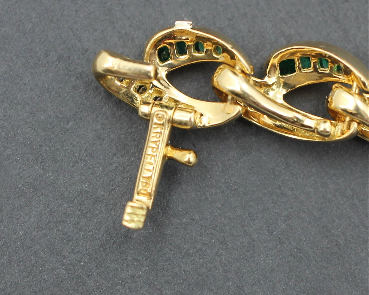 CHARLES KRYPELL Designer ARMBAND | 6,7ct. DIAMANTEN & SMARAGDE | 750er Gold