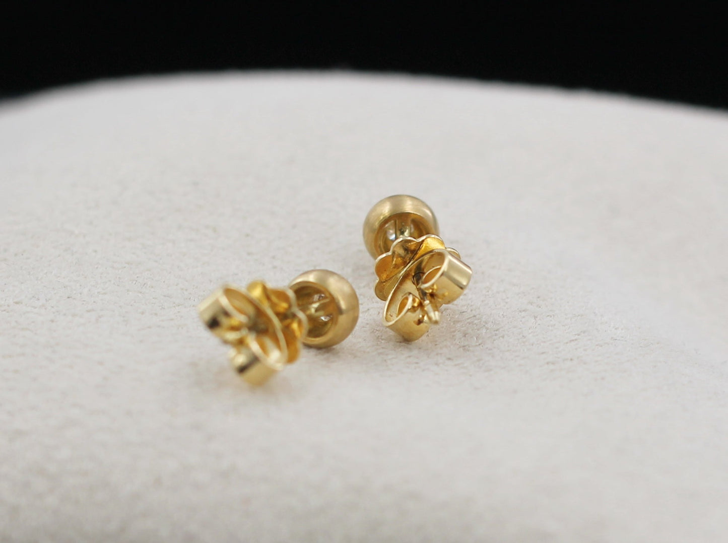 HANS D. KRIEGER Designer OHRSTECKER mit BRILLANT | Solitär | 0,16ct | 750er Gold