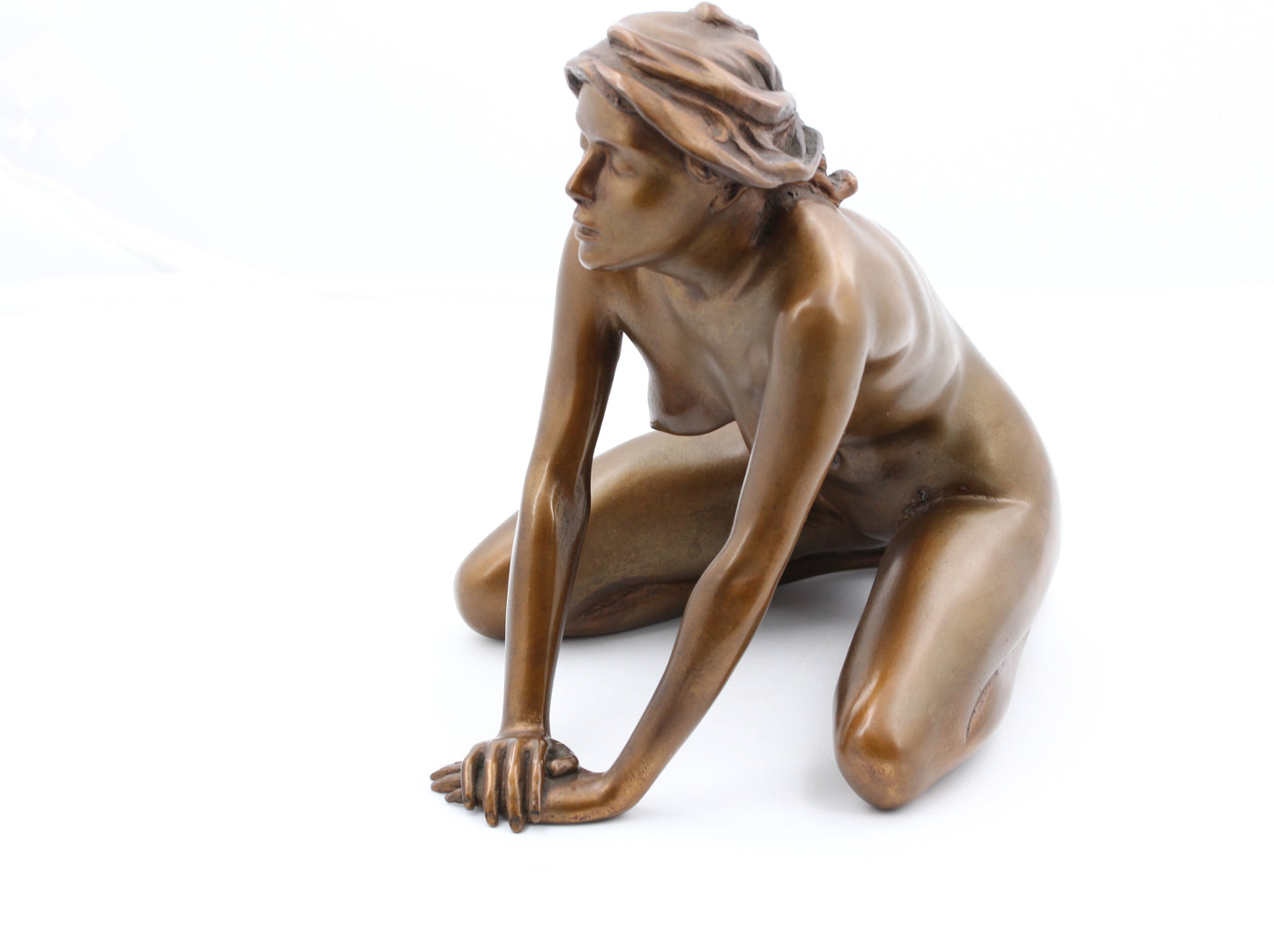 ARNO BREKER - Mädchen mit Tuch | BRONZESKULPTUR | Limitiert / 499 Stück
