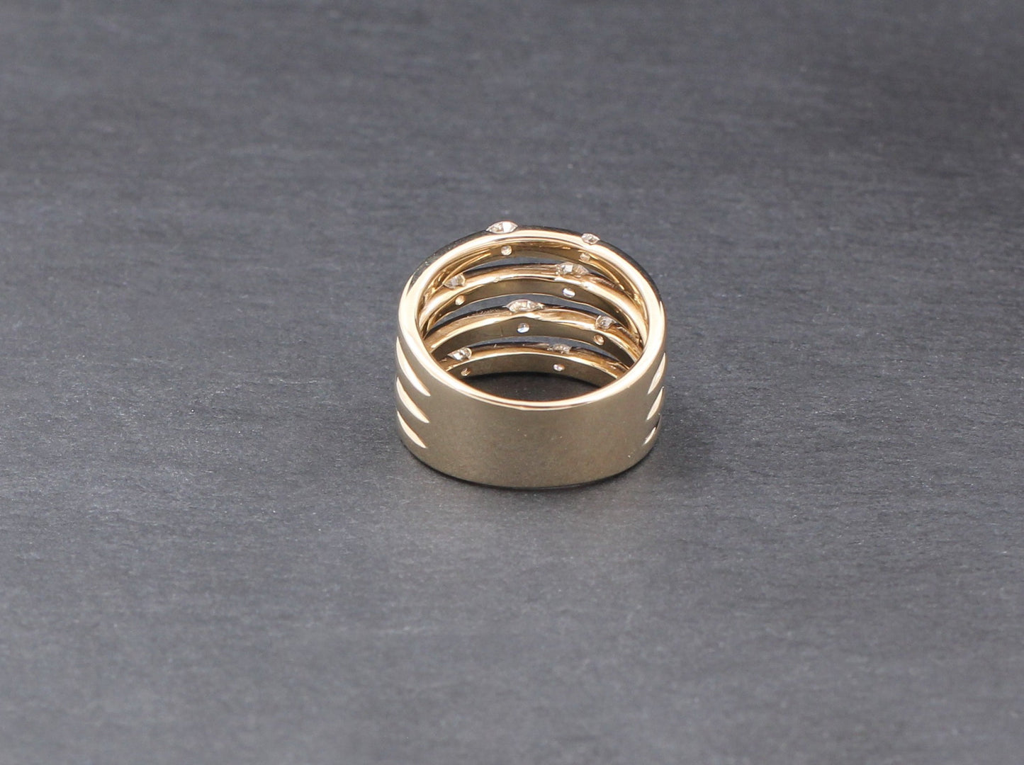 CHRIST exklusiver Designer RING mit 8 BRILLANTEN | ca. 0,70ct. | 585er Gelbgold