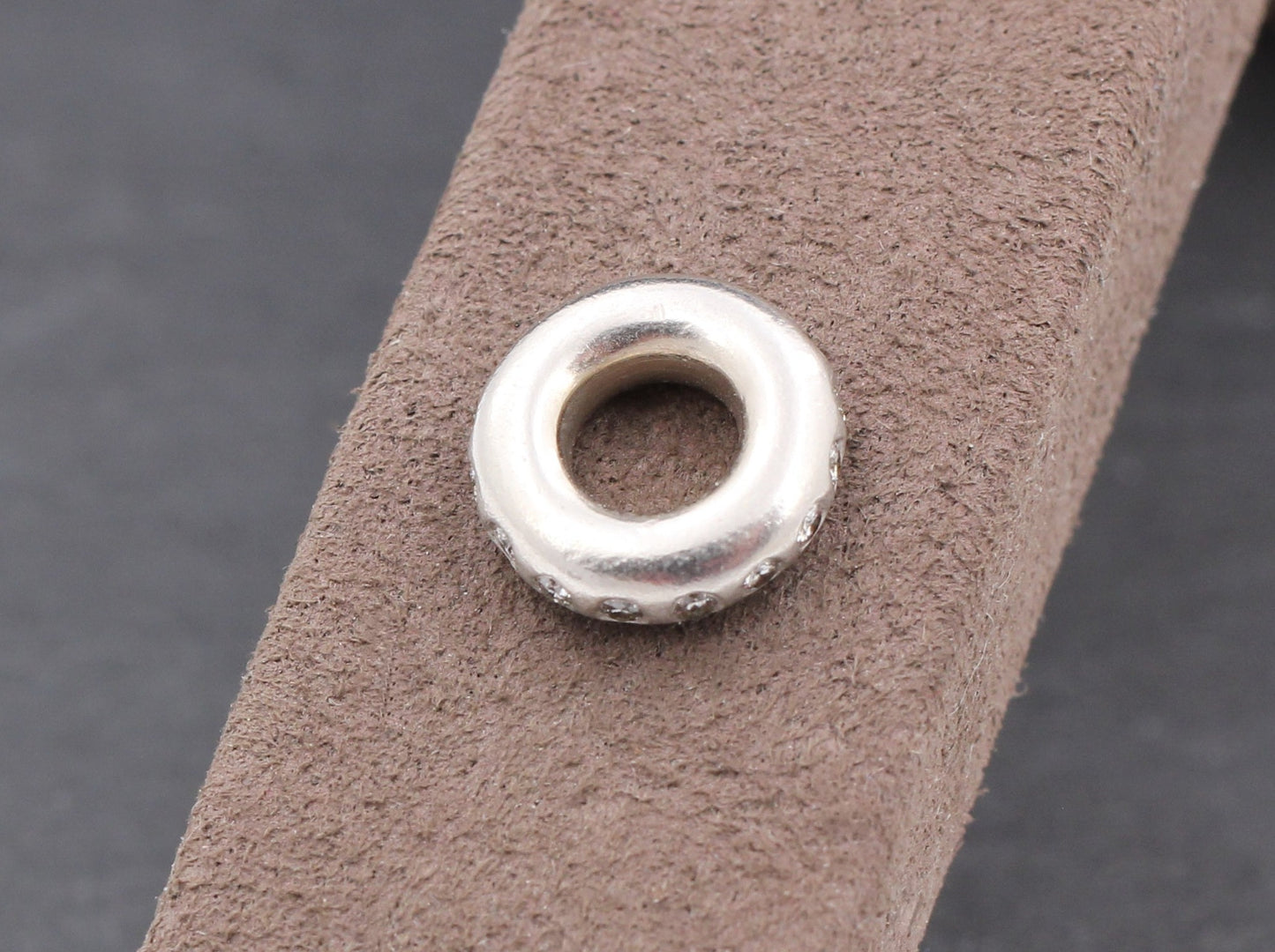 BUNZ Designer ANHÄNGER " Donut " mit BRILLANTEN | 11,8mm | 950 Platin