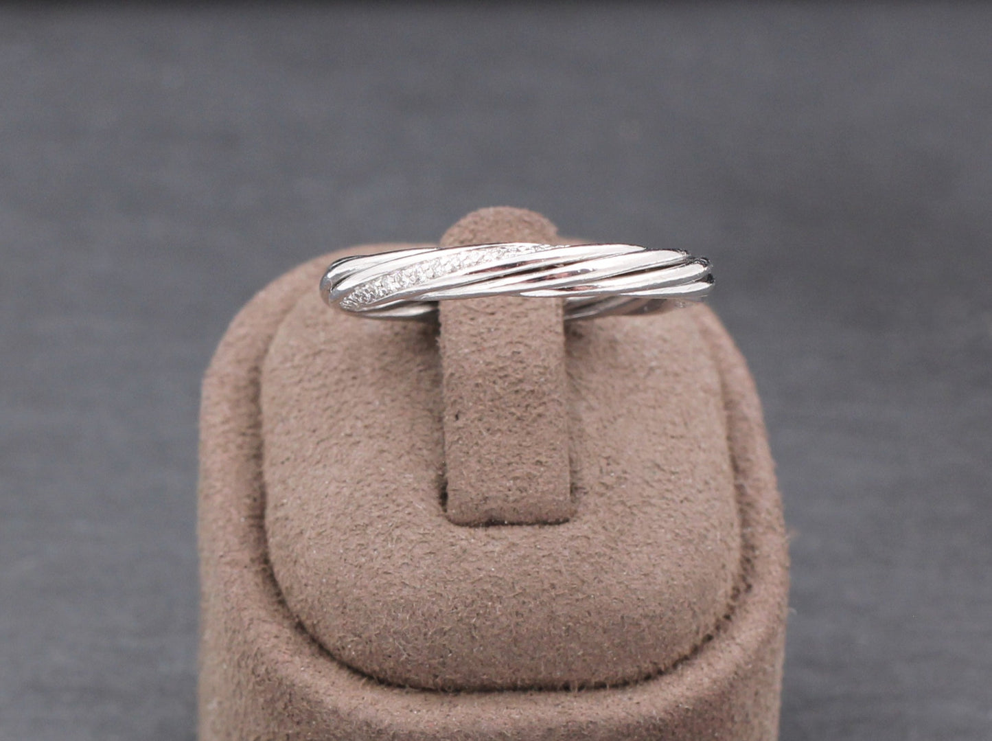 WEMPE by KIM Helioro XS - Designer RING mit BRILLANTEN | 3mm | 750 Weißgold