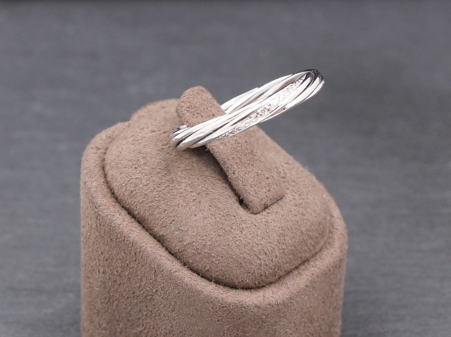 WEMPE by KIM Helioro XS - Designer RING mit BRILLANTEN | 3mm | 750 Weißgold