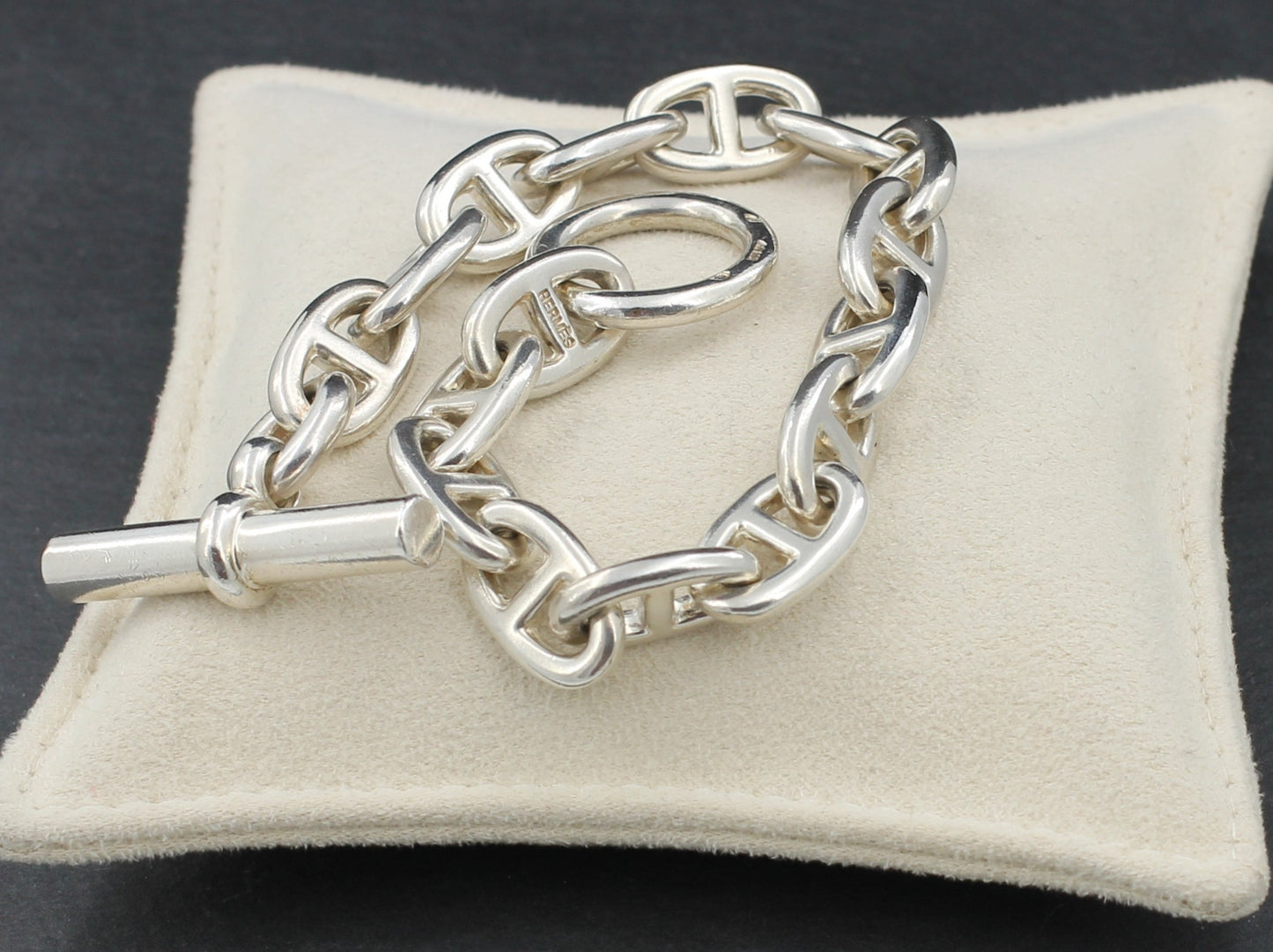 HERMÈS - Massives Designer ARMBAND " Chaine d'Ancre " | 925er Sterlingsilber