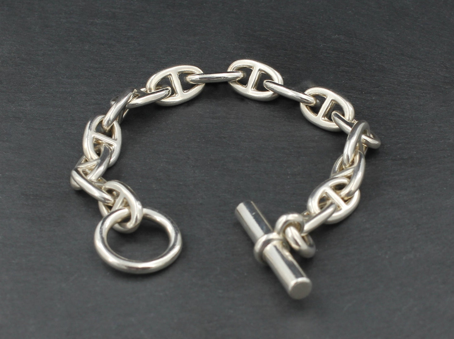 HERMÈS - Massives Designer ARMBAND " Chaine d'Ancre " | 925er Sterlingsilber