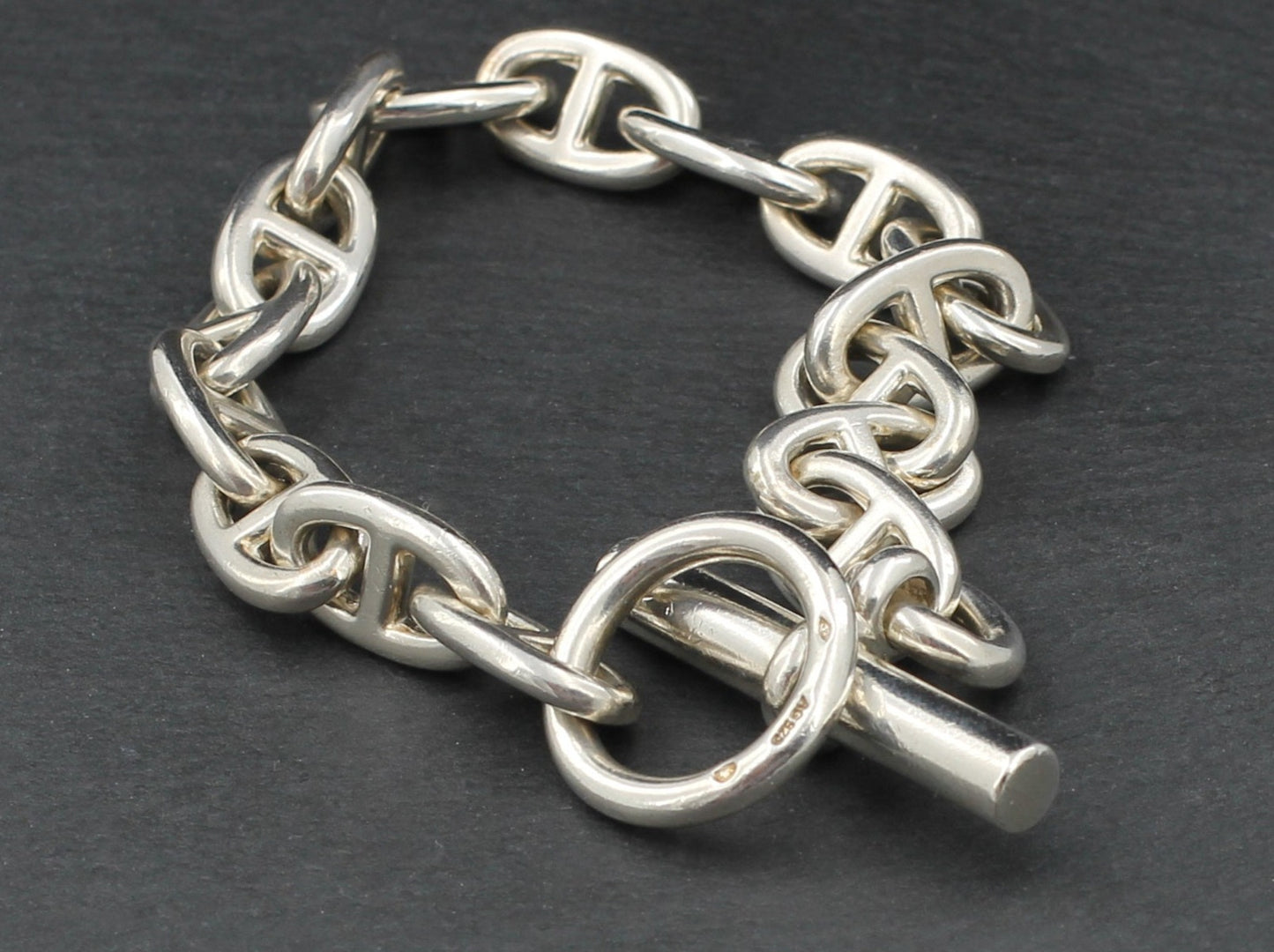 HERMÈS - Massives Designer ARMBAND " Chaine d'Ancre " | 925er Sterlingsilber