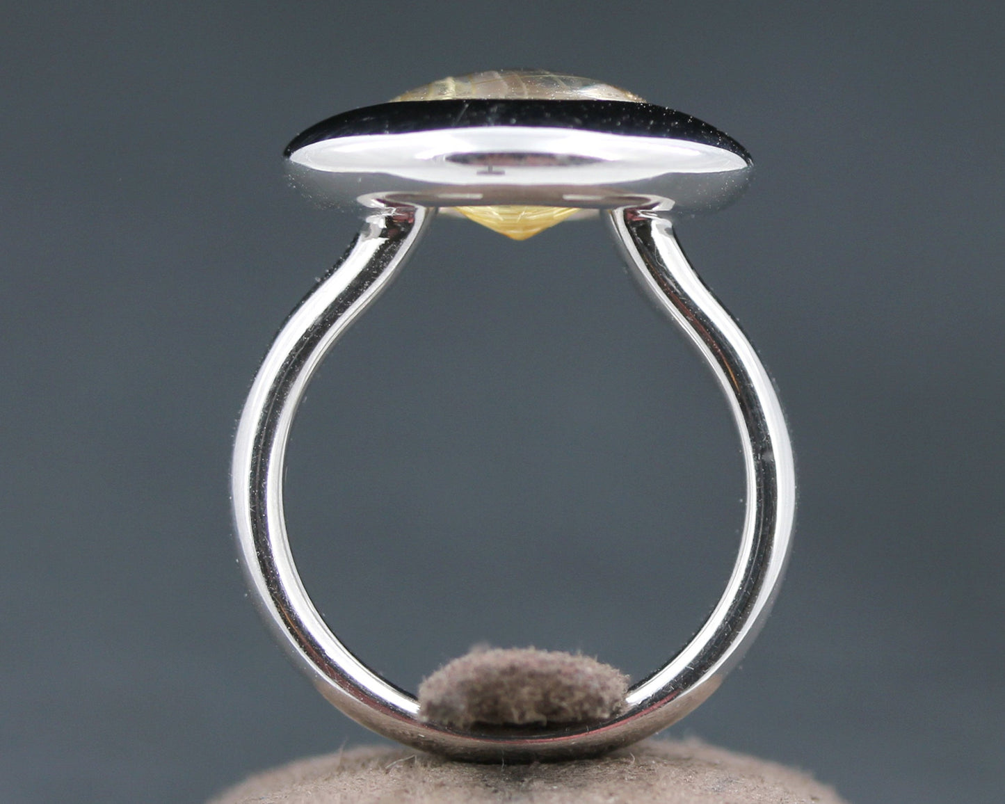 TAMARA COMOLLI Sloppy - Designer RING mit einem RUTILQUARZ | 750er Weißgold