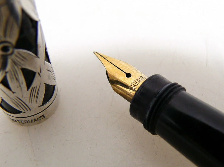 WATERMAN´S Füllfederhalter SAFETY PEN 42 1/2 | 925er Sterling Silber | Vintage