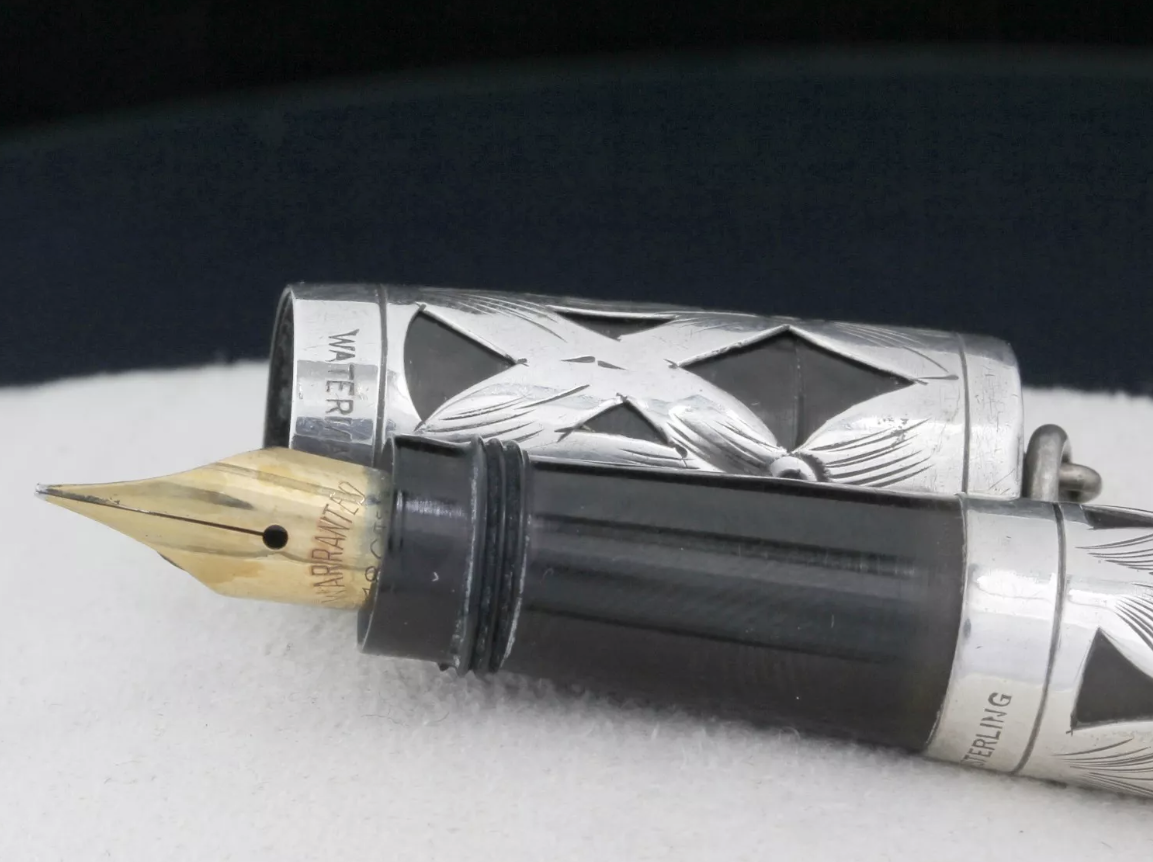 WATERMAN´S Füllfederhalter SAFETY PEN 42 1/2 | 925er Sterling Silber | Vintage