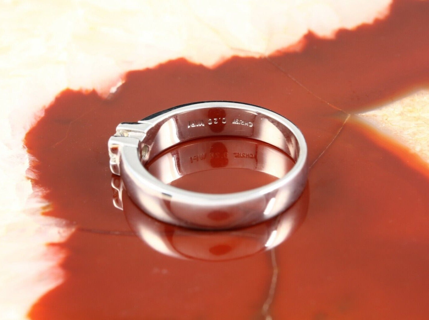 CHRIST exklusiver Designer RING mit BRILLANT Solitär | 0,20ct. | 585er Weißgold