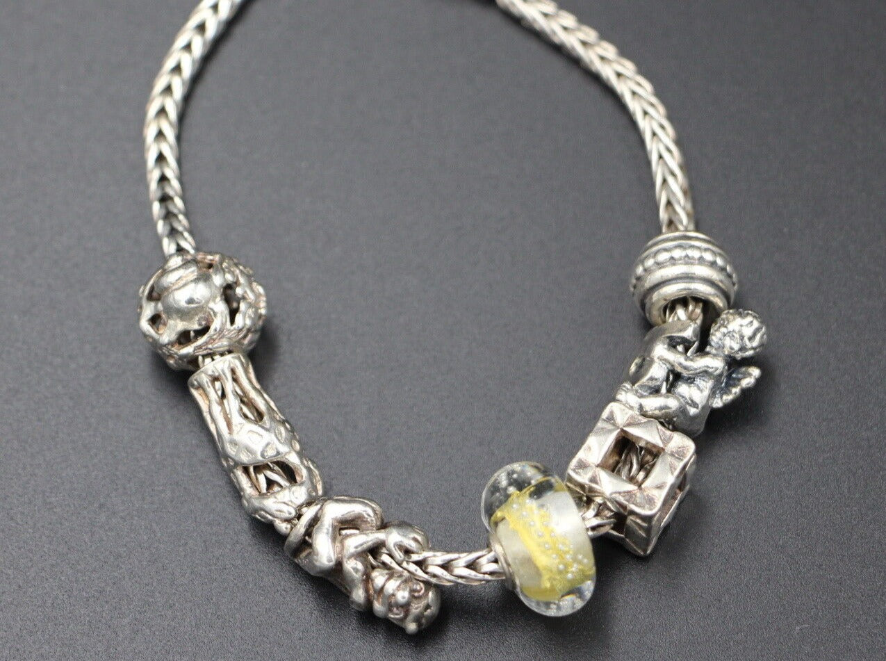 TROLLBEADS Designer ARMBAND | 9-teilig | 925er Sterling Silber