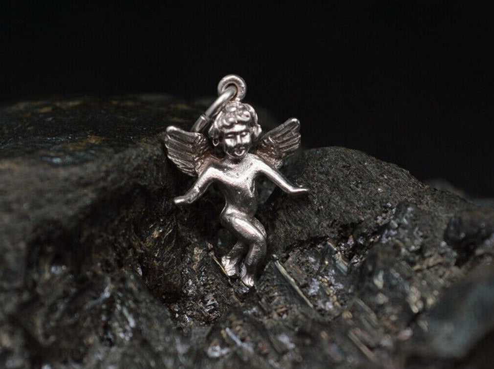 Niedlicher ANHÄNGER | Engel | 585er Weißgold