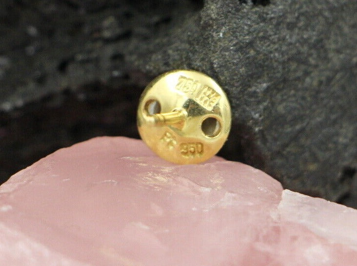 Exklusive Goldschmiede OHRSTECKER mit BRILLANTEN | 950 Platin & 750er Gold