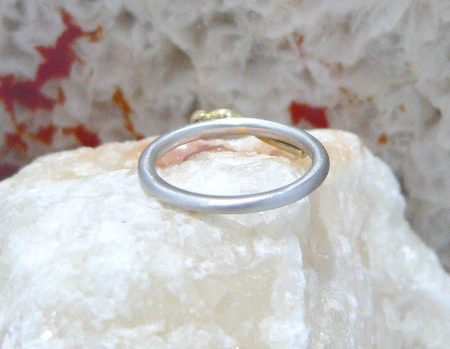 CHRISTIAN BAUER Designer RING mit BRILLANT | 950er Platin & 750er Gelbgold