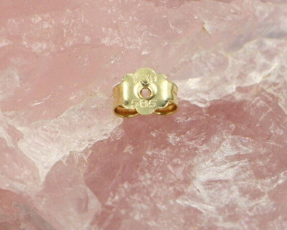 Moderne OHRSTECKER mit SAPHIR, RUBIN und BRILLANTEN | 585er Gold