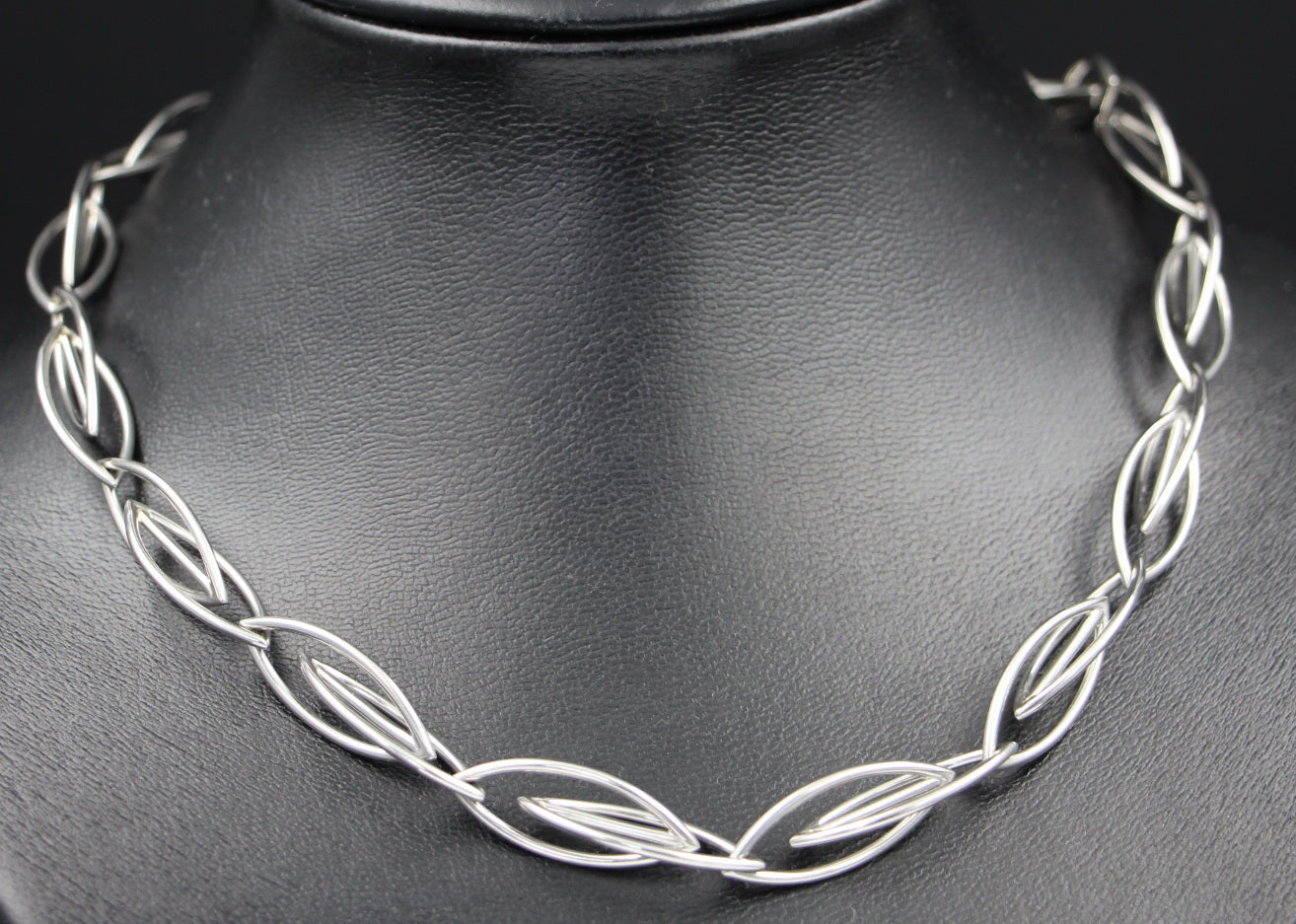 ISABELLE FA - Modernes Designer COLLIER | Navetteanker | 50cm | 950er Platin