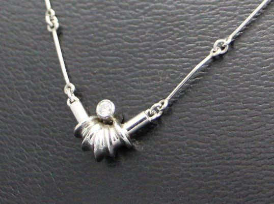 LAPPONIA Exklusives Designer COLLIER mit BRILLANT | 950er PLATIN | Vintage