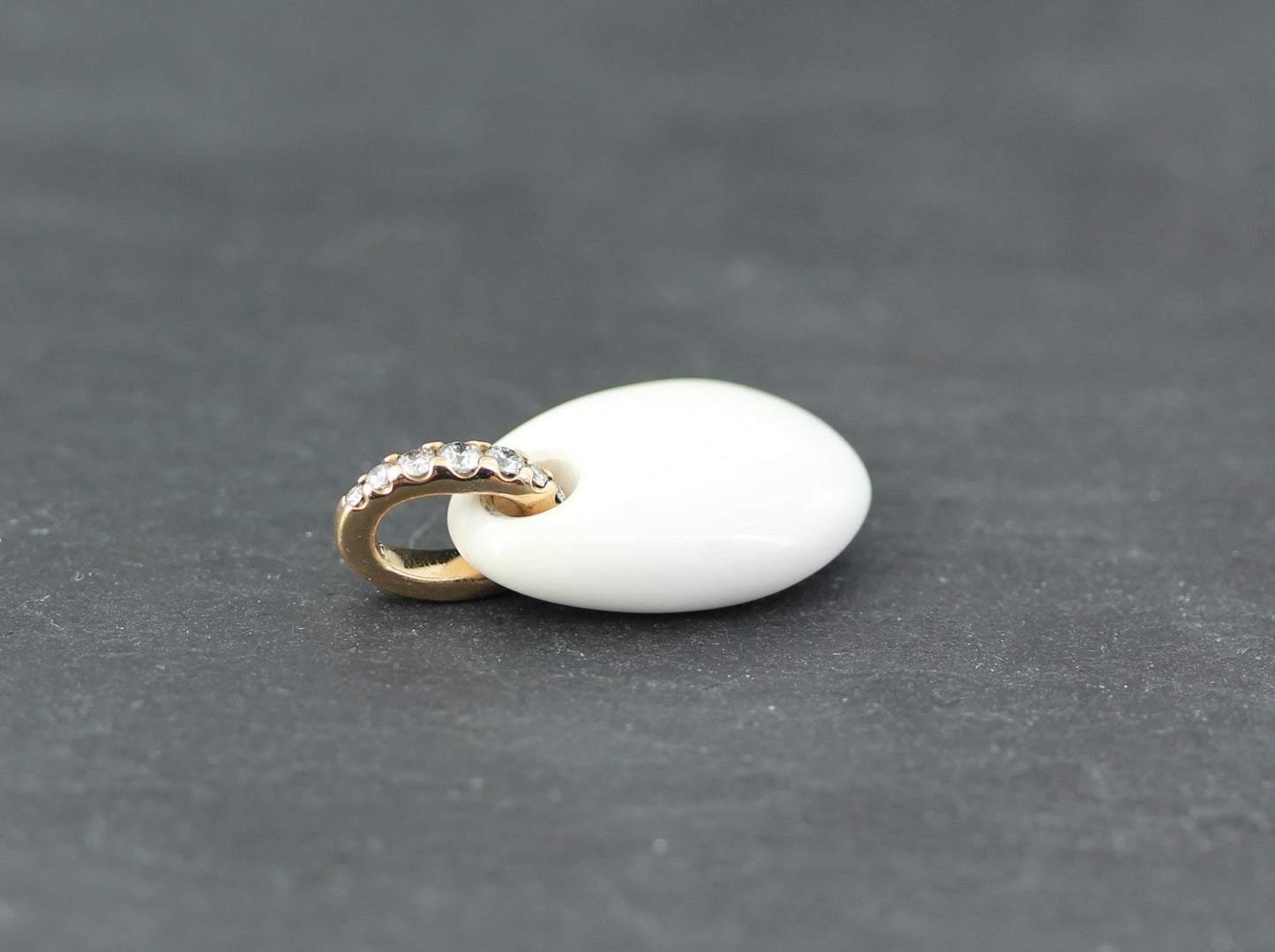 WEMPE Exklusiver Designer ANHÄNGER mit BRILLANTEN und ACHAT | 750 Roségold