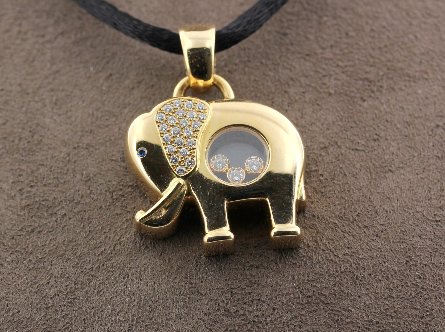 CHOPARD Happy Diamonds Designer ANHÄNGER | Elefant | 750er Gold | + Zertifikat