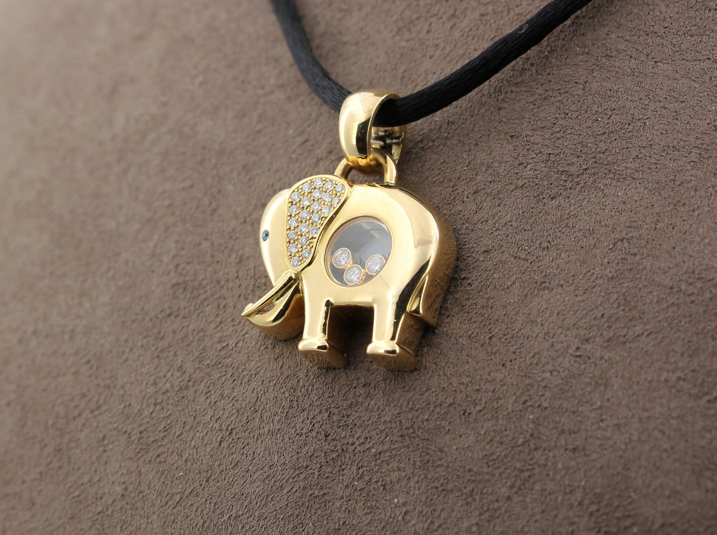 CHOPARD Happy Diamonds Designer ANHÄNGER | Elefant | 750er Gold | + Zertifikat