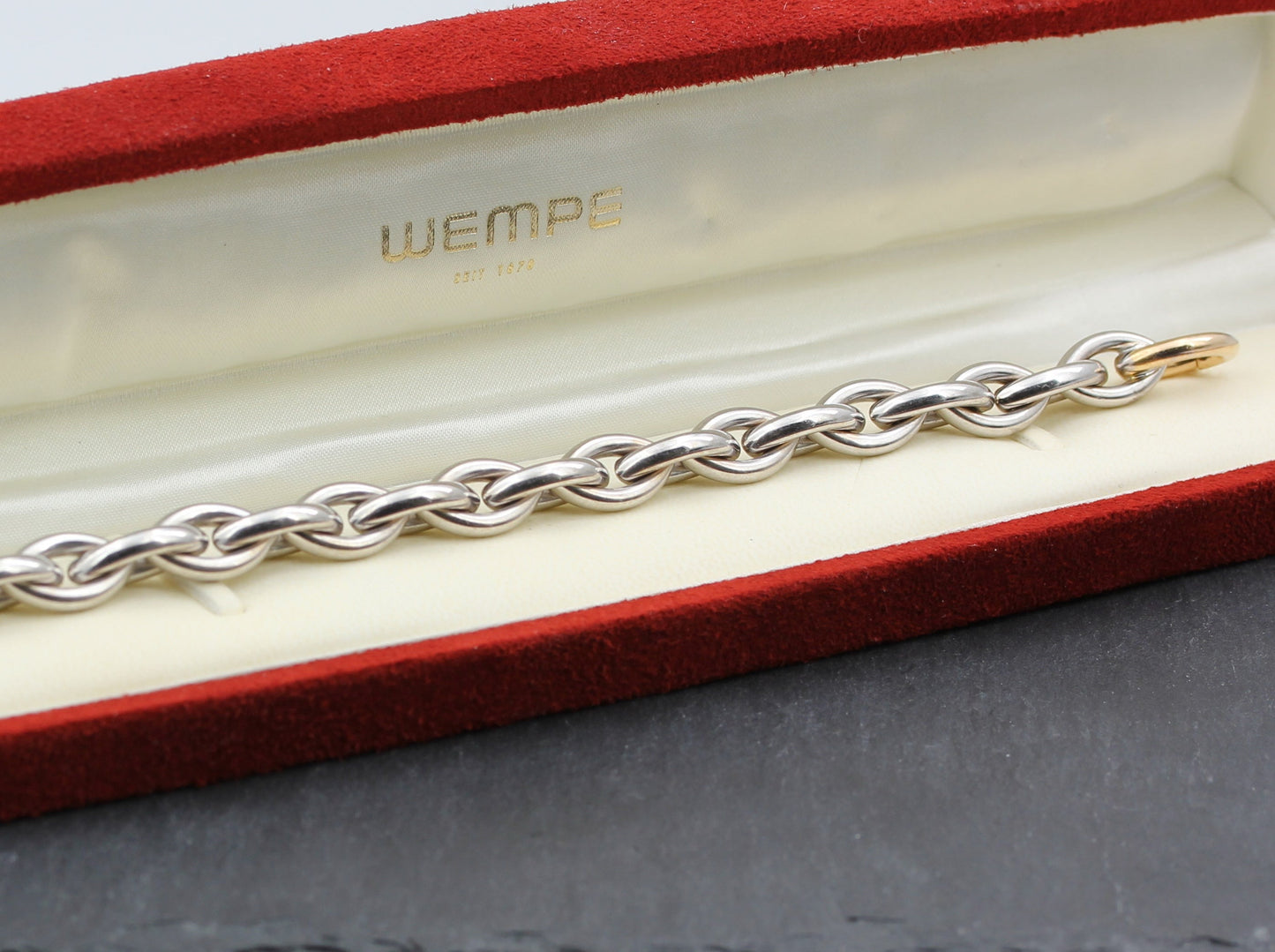 WEMPE - Massives Designer ARMBAND | 750er Weiß- & Roségold