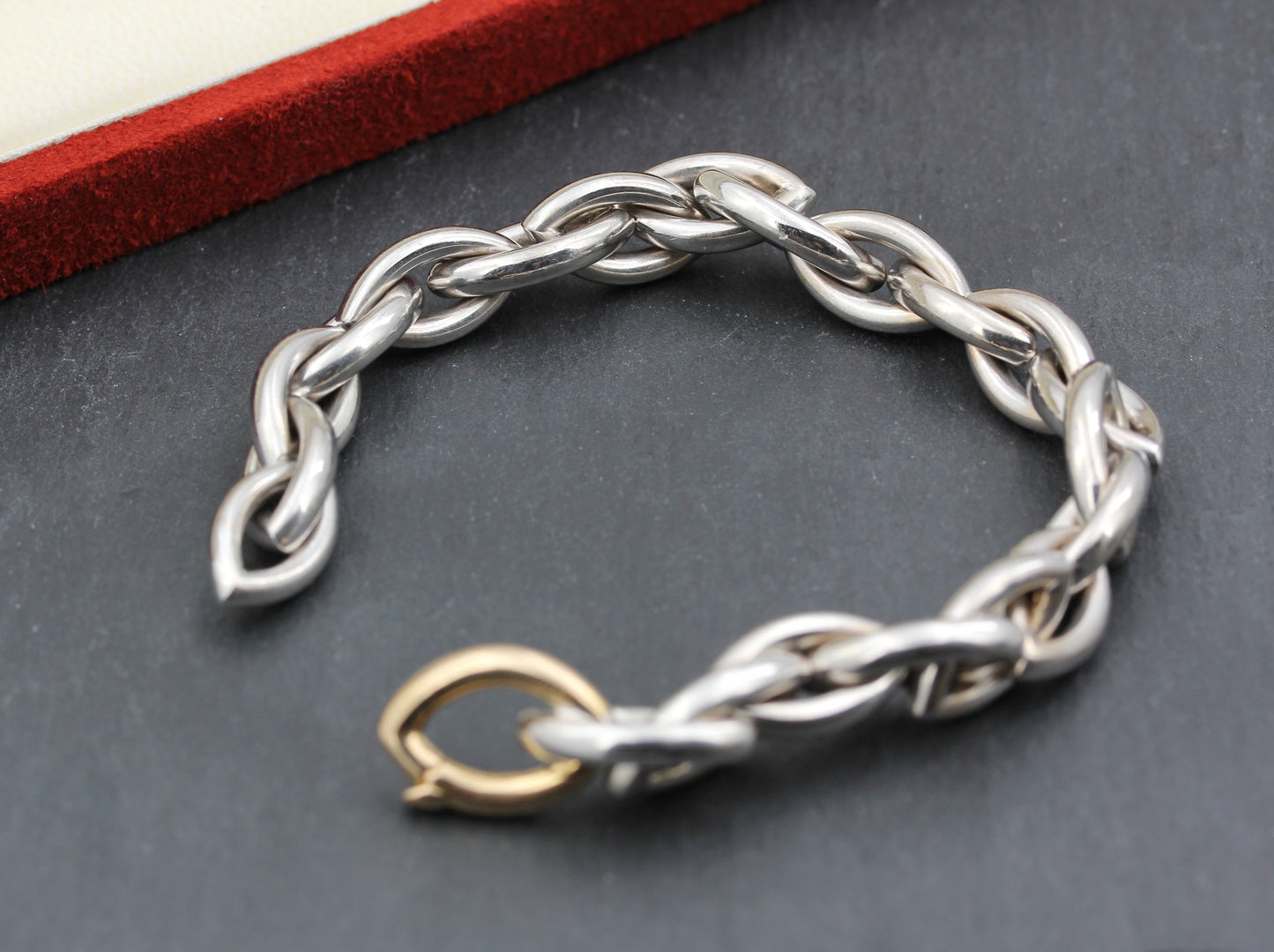 WEMPE - Massives Designer ARMBAND | 750er Weiß- & Roségold