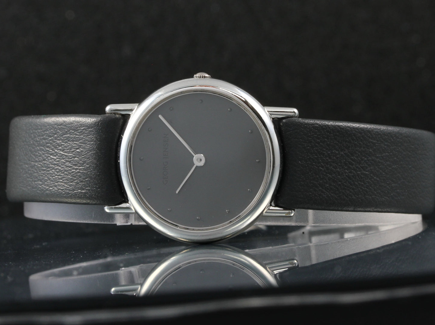 GEORG JENSEN 3346 - Zarte Designer DAMENUHR | Vintage | 950er Platin | + Zertifikat