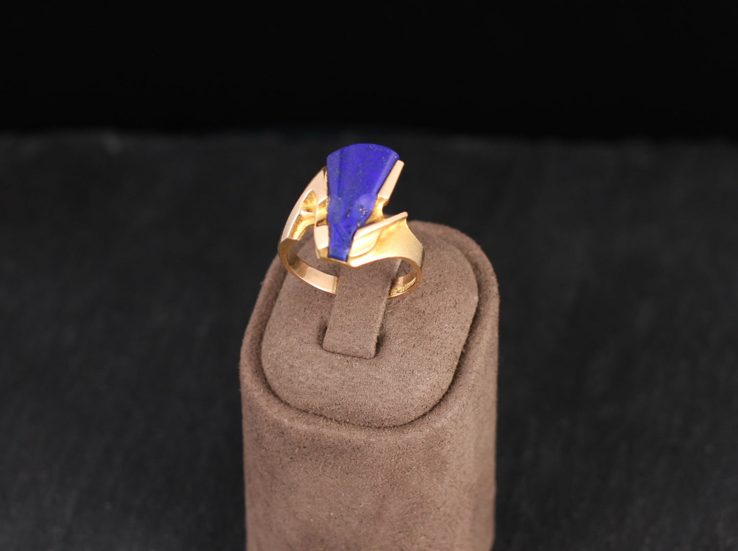 LAPPONIA - Designer RING mit LAPISLAZULI | 585er Gold | Vintage