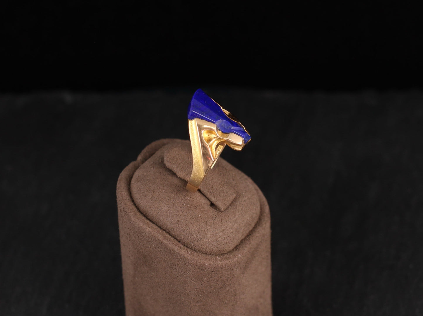 LAPPONIA - Designer RING mit LAPISLAZULI | 585er Gold | Vintage