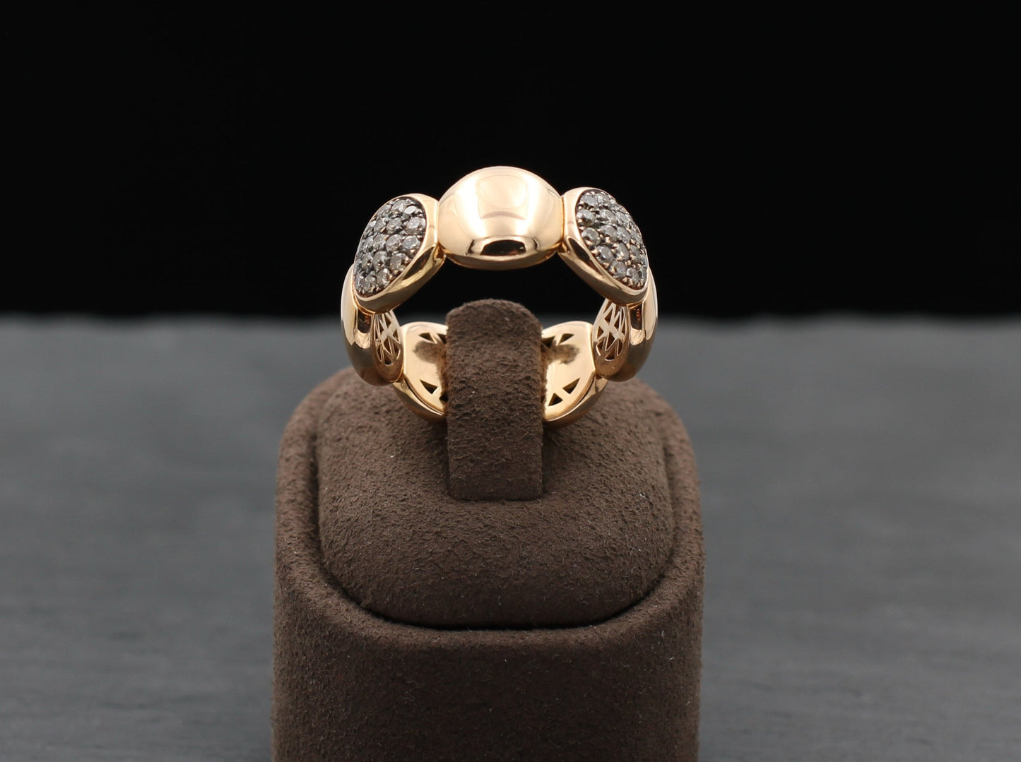 Exklusiver Designer FLEXRING mit 38 BRILLANTEN | 0,78ct. | 750er Roségold
