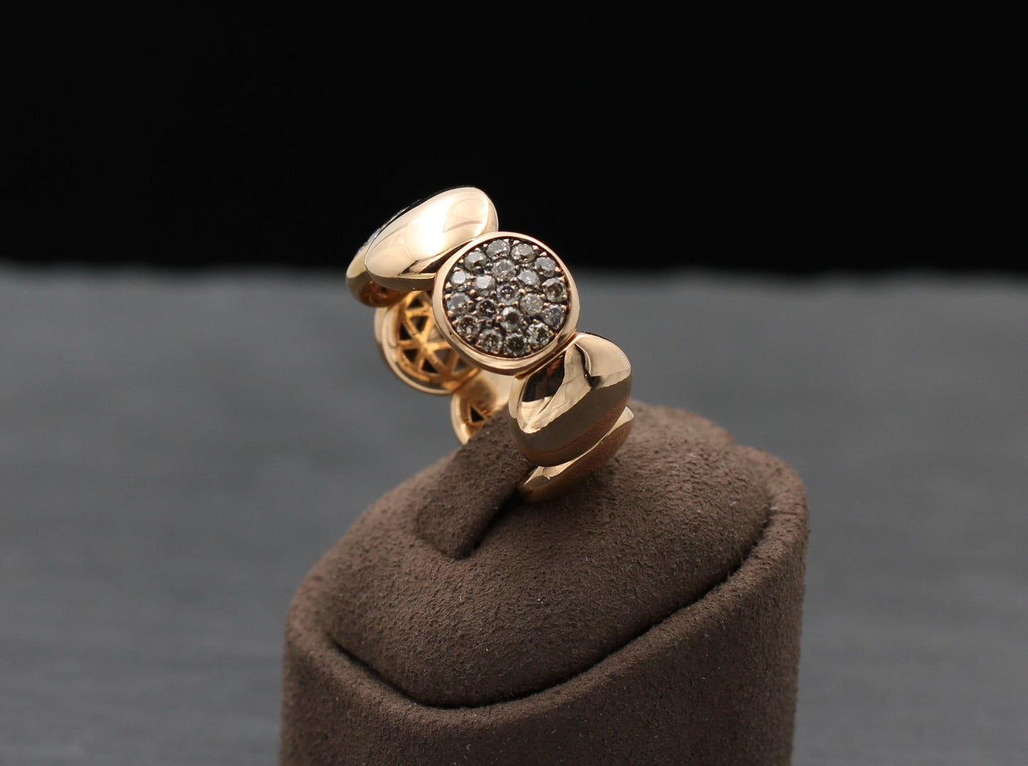 Exklusiver Designer FLEXRING mit 38 BRILLANTEN | 0,78ct. | 750er Roségold