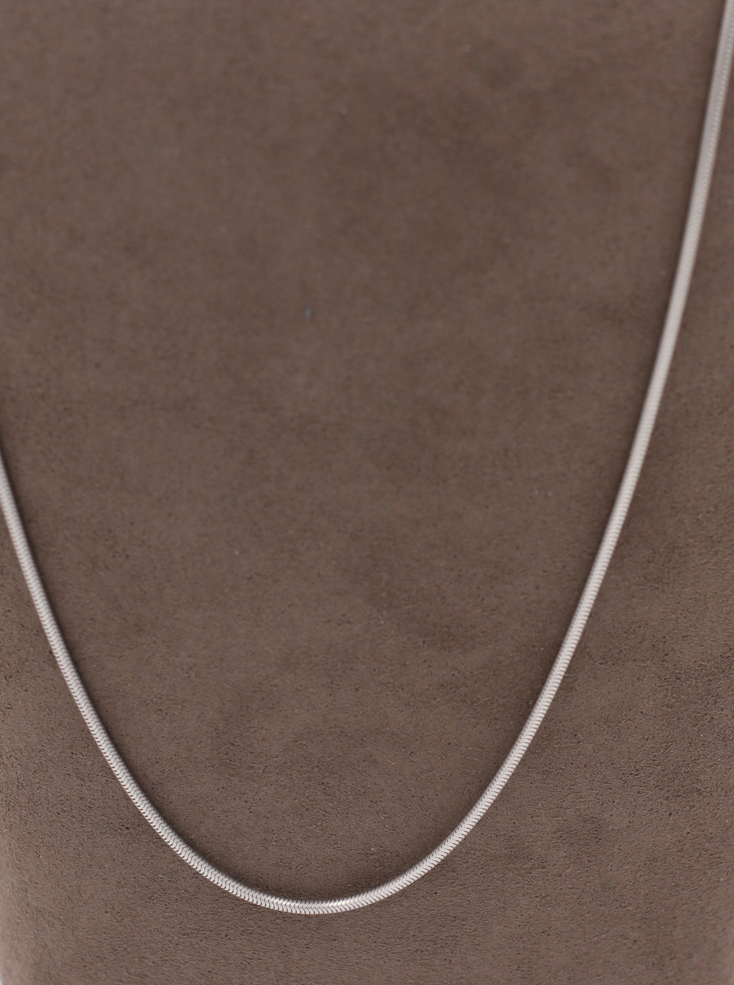 Klassische SCHLANGENKETTE | Ø 1,7mm / 65cm | 950er Platin