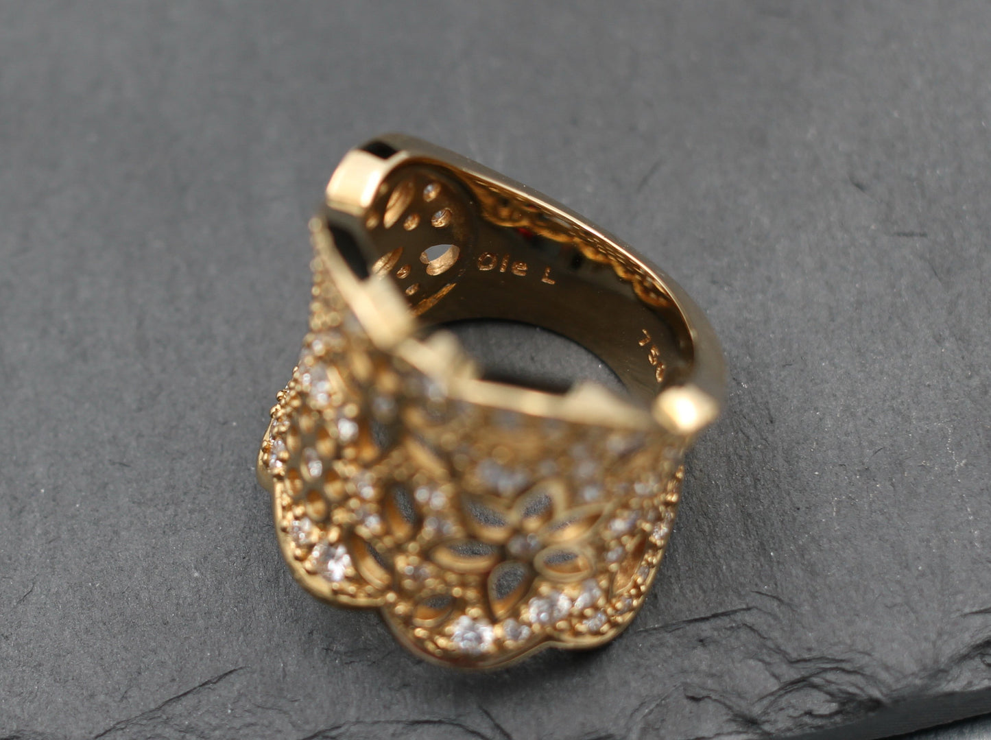 OLE LYNGGAARD Lace Designer RING | 1,20ct. Brillanten | 750er Gold