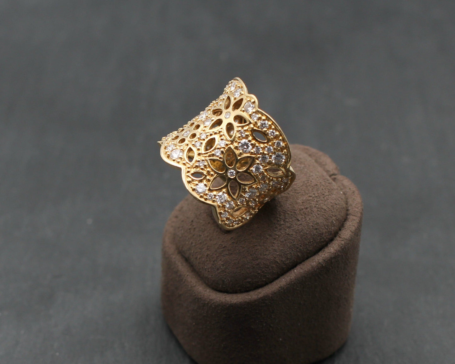 OLE LYNGGAARD Lace Designer RING | 1,20ct. Brillanten | 750er Gold