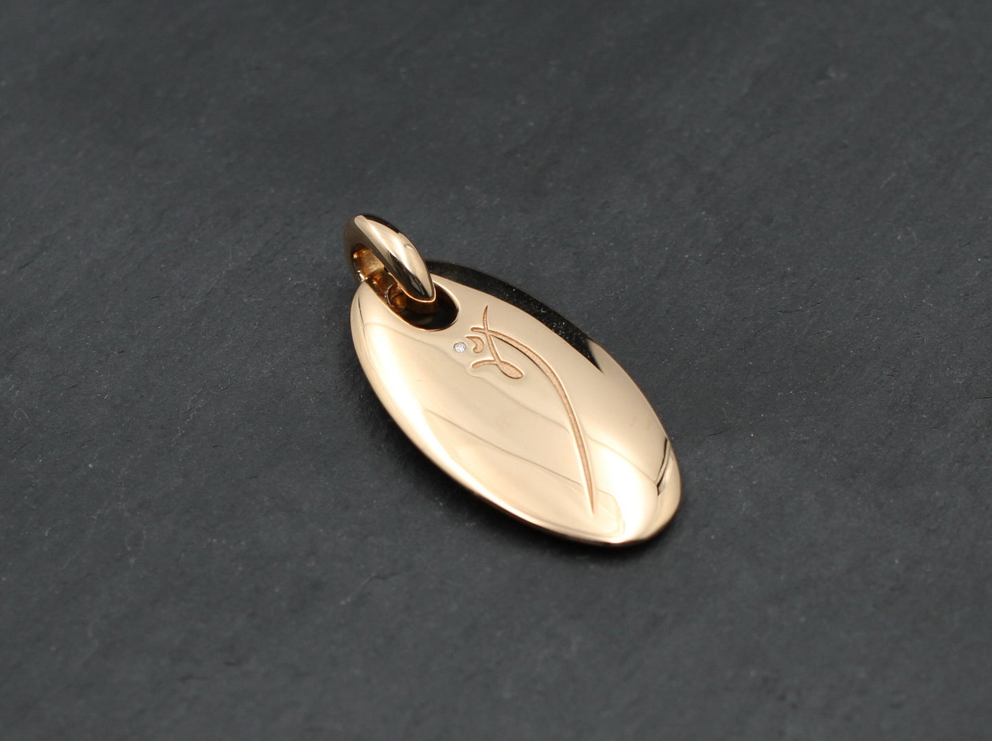 WEMPE by KIM Exklusiver Designer ANHÄNGER " GLÜCK " | 750er Roségold