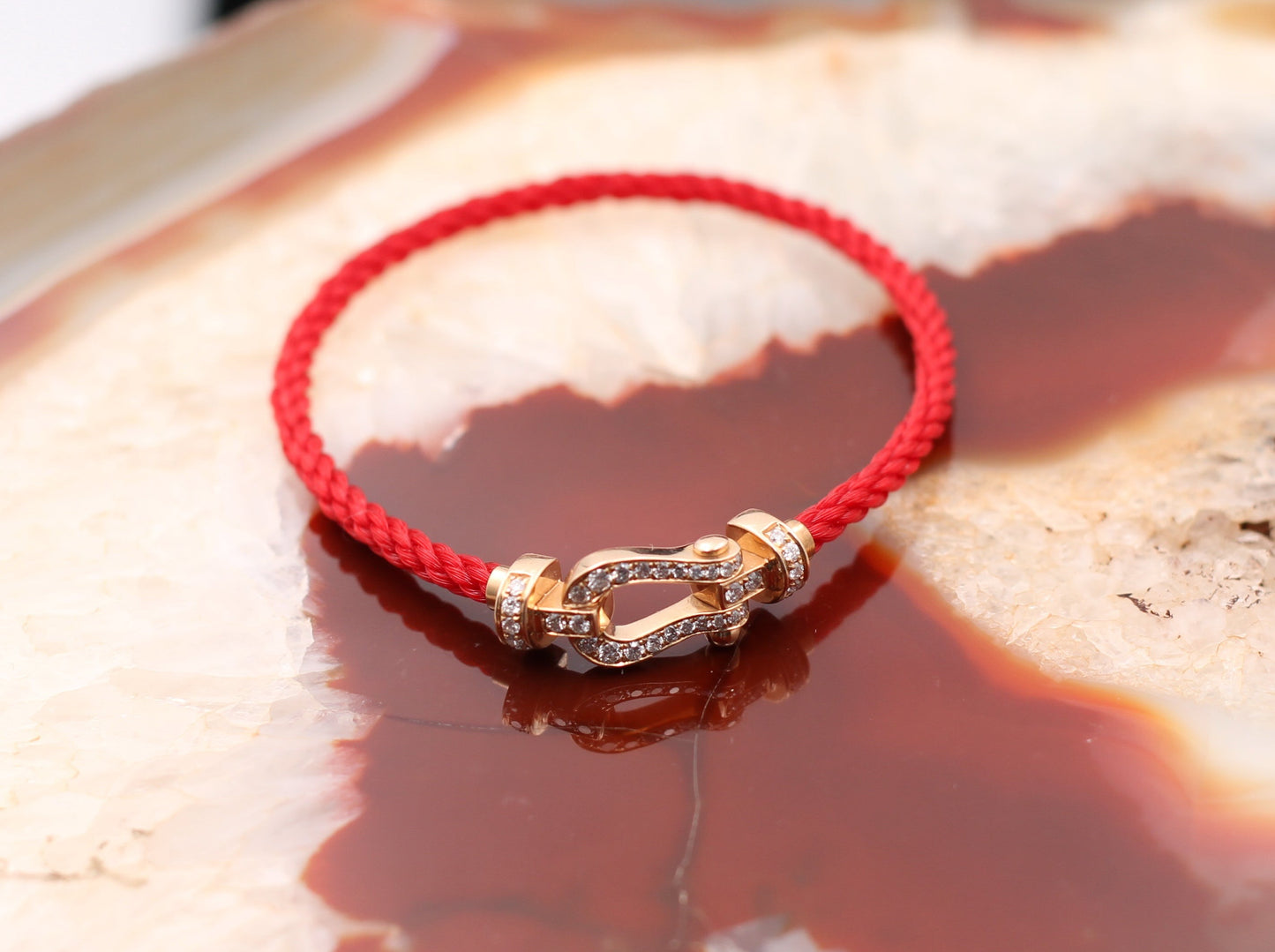 FRED FORCE 10 Designer ARMBAND mit BRILLANTEN | 750er Roségold