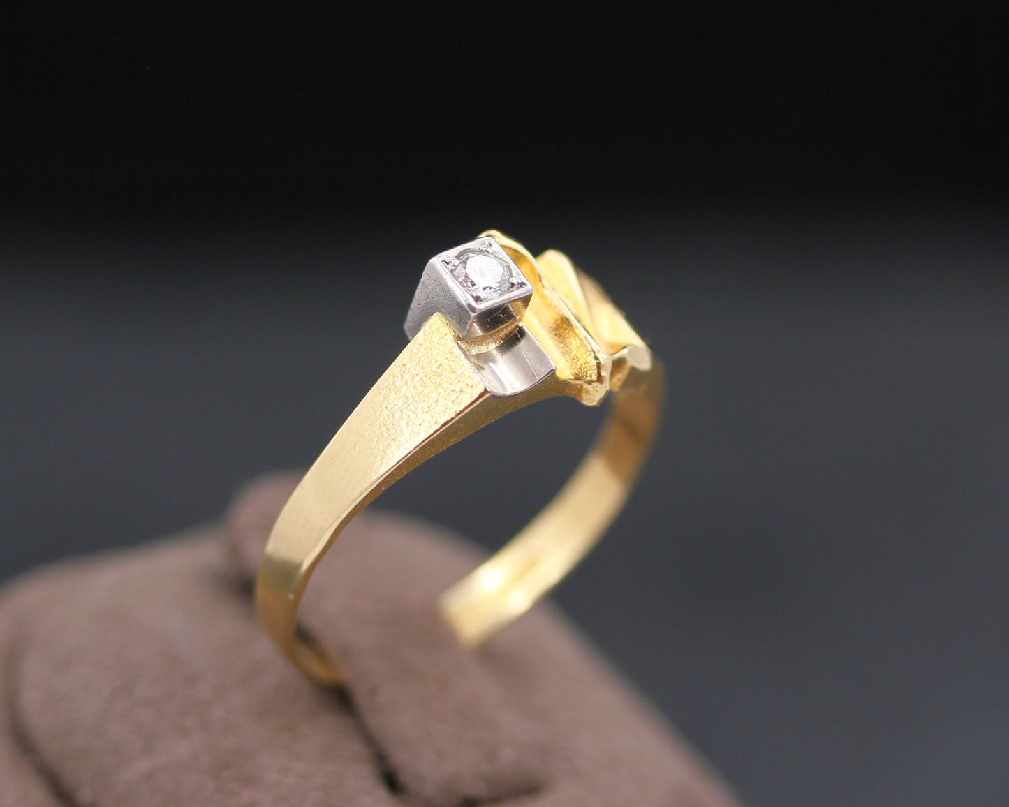 LAPPONIA Designer RING Amalthea mit BRILLANT | B. Weckström | 750 Gelbgold