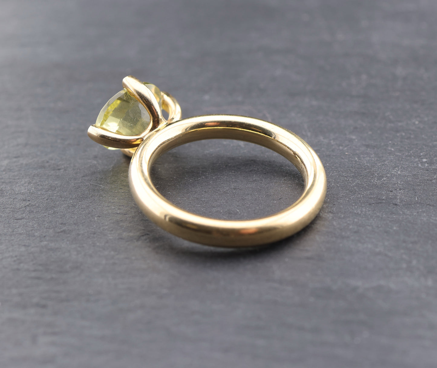 WEMPE by KIM Daily Sundance - Designer RING mit CITRIN & DIAMANTEN | 750 Gold