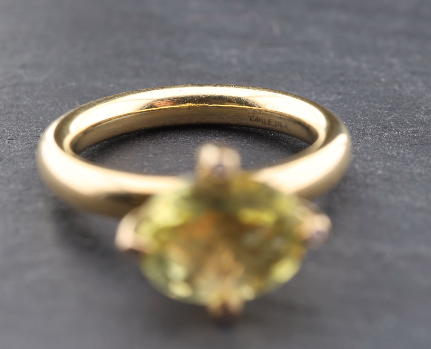 WEMPE by KIM Daily Sundance - Designer RING mit CITRIN & DIAMANTEN | 750 Gold