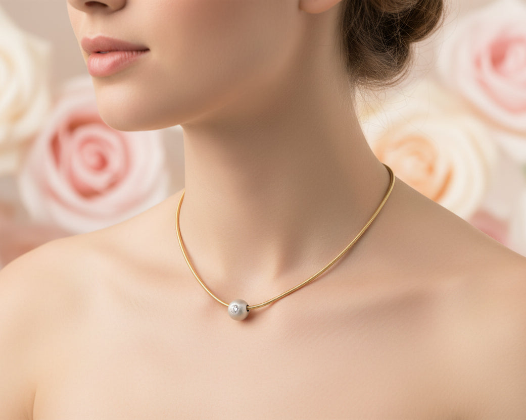 BUNZ Designer BRILLANTKUGEL | Ø 6mm | 0,05ct. | 950er Platin