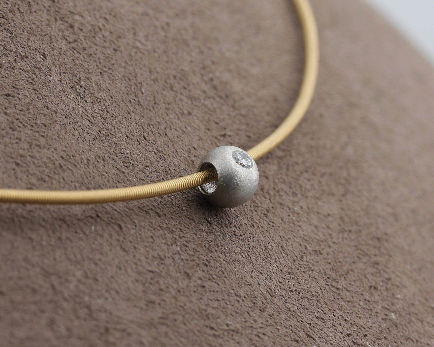 BUNZ Designer BRILLANTKUGEL | Ø 6mm | 0,05ct. | 950er Platin