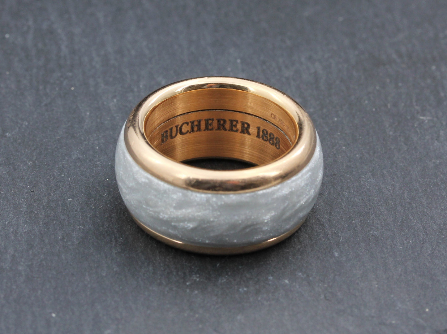 BUCHERER Variato - Breiter Designer RING mit HYBRIDKERAMIK | 750er Roségold